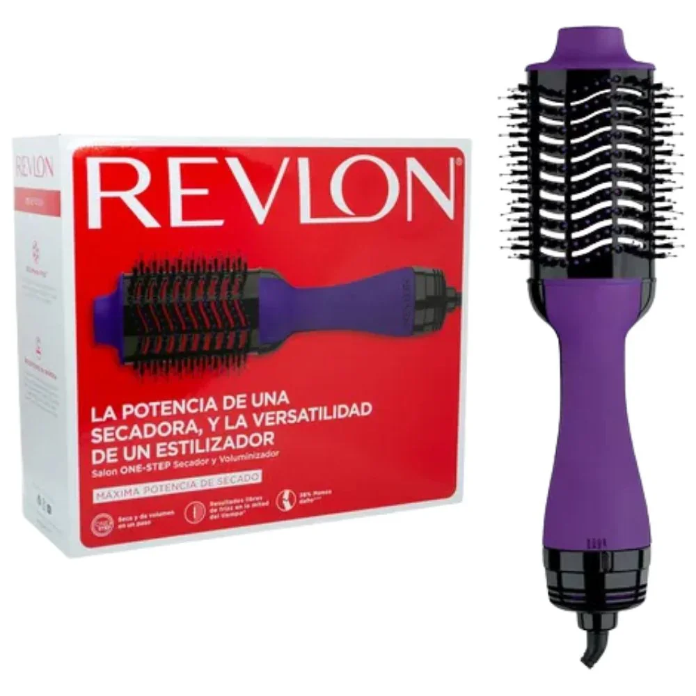 Peine secador Revlon morado