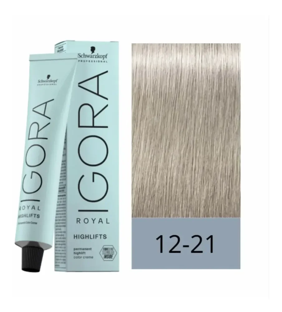 Tinte Igora royal High Lift 12-21 Super aclarante humo ceniza
