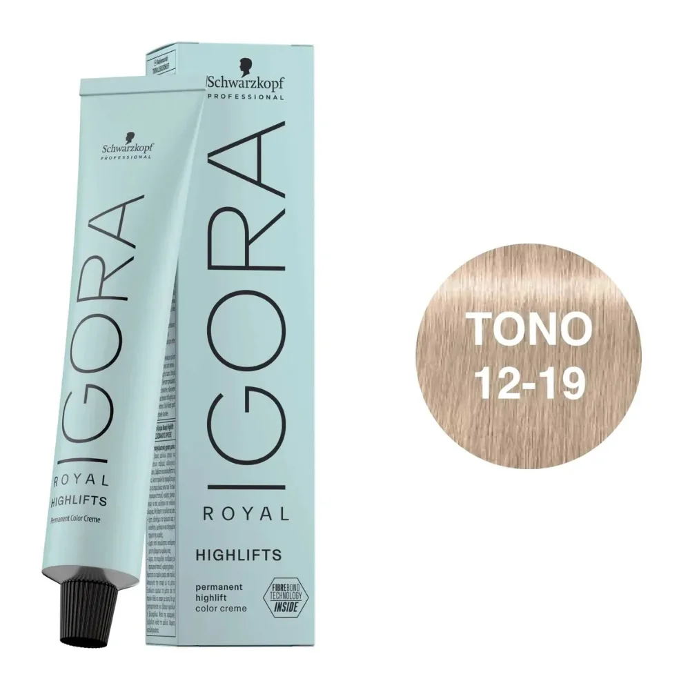 Tinte Igora royal High Lift 12-19 Superaclarante ceniza violeta