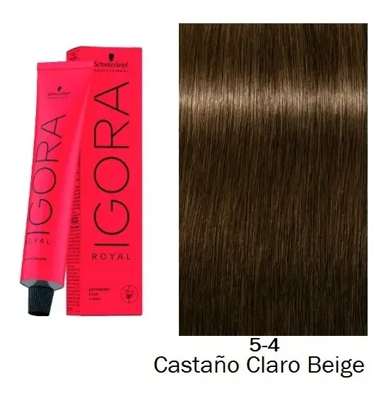 Tinte Igora royal 5-4 Castaño claro beige