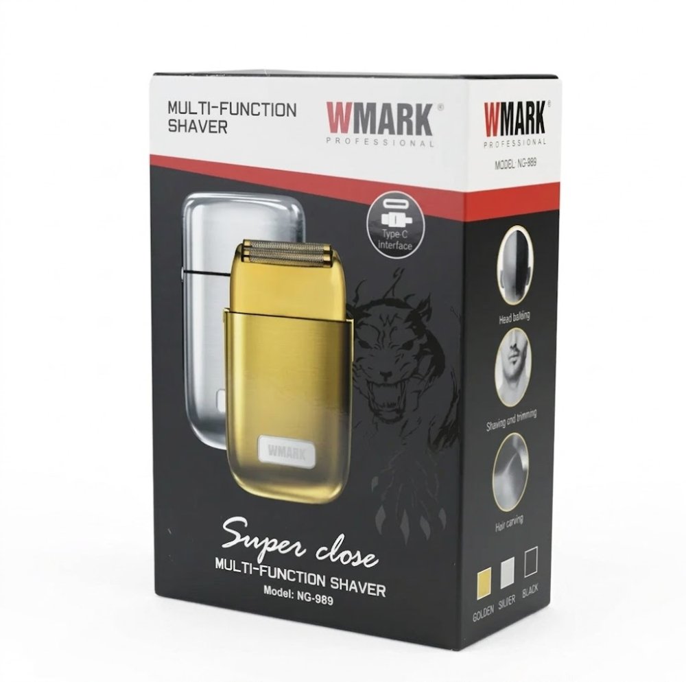 Maquina de barberia shaver NG-989 SILVER