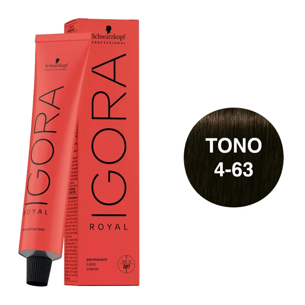 Tinte Igora royal 4-63 Castaño medio marron matte