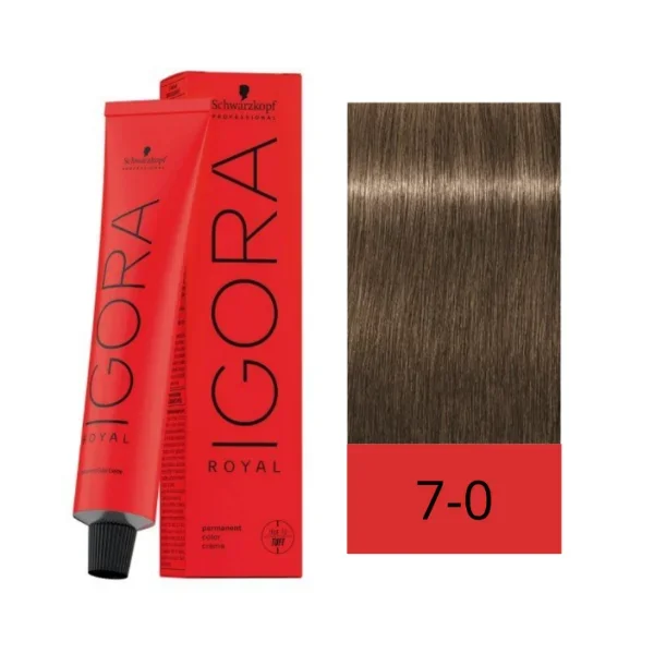 Tinte Igora Royal 7-0 Rubio medio natural