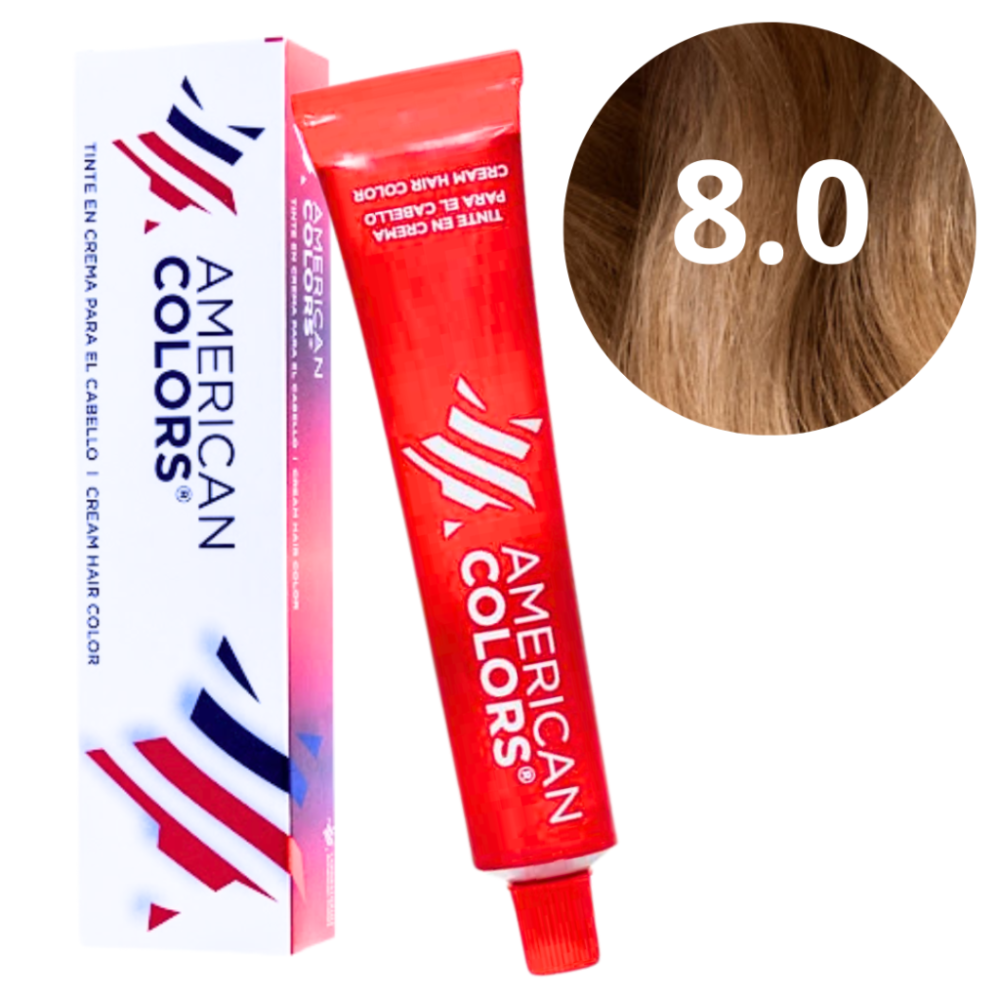 Tinte American colors Rubio claro 8.0