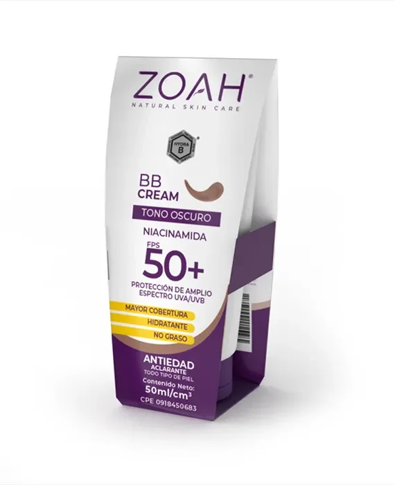 Protector solar BB CREAM TONO OSCURO ZOAH