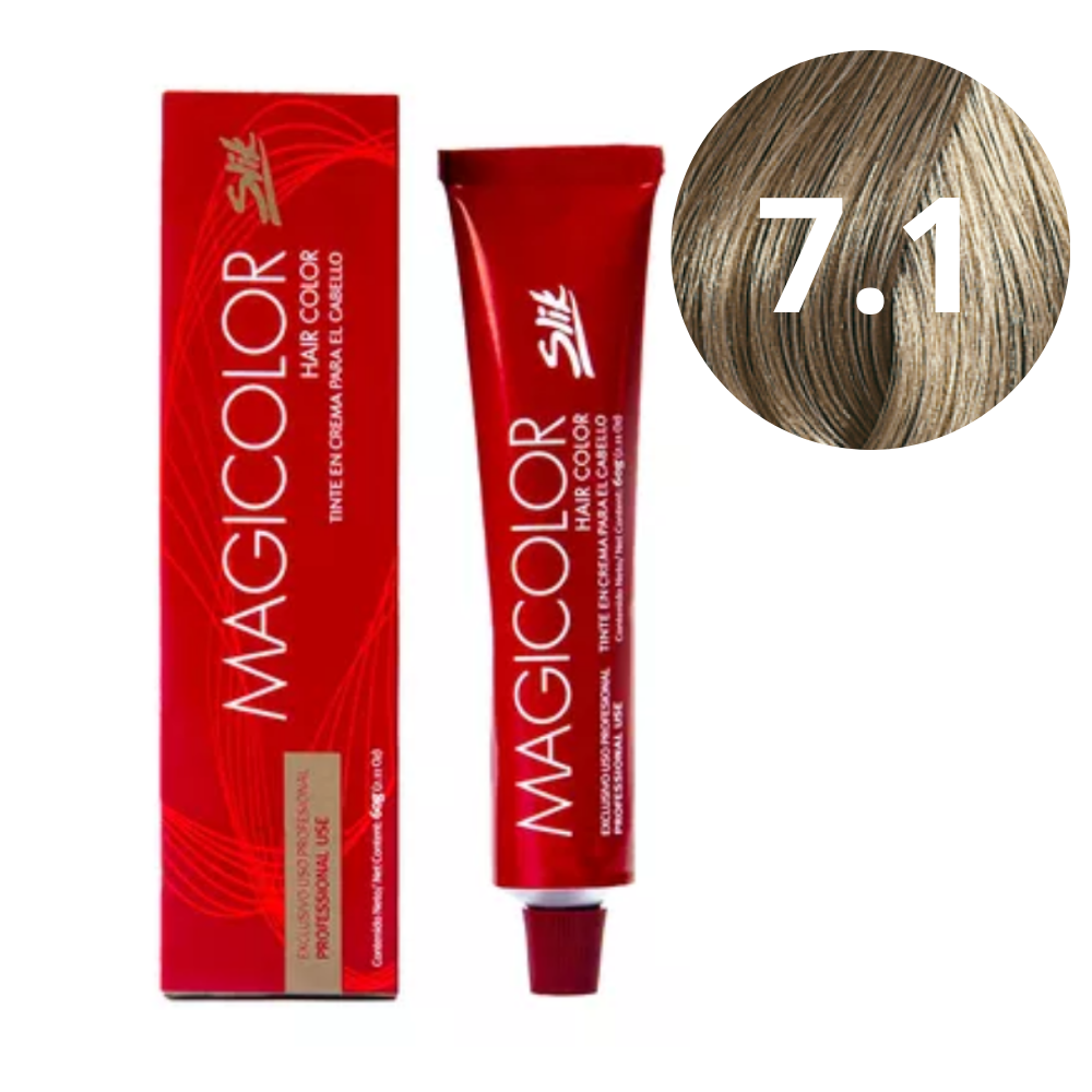 Tinte magicolor rubio ceniza #7.1