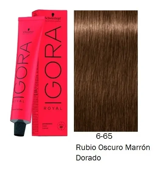 Tinte Igora royal 6-65 Rubio oscuro marron dorado