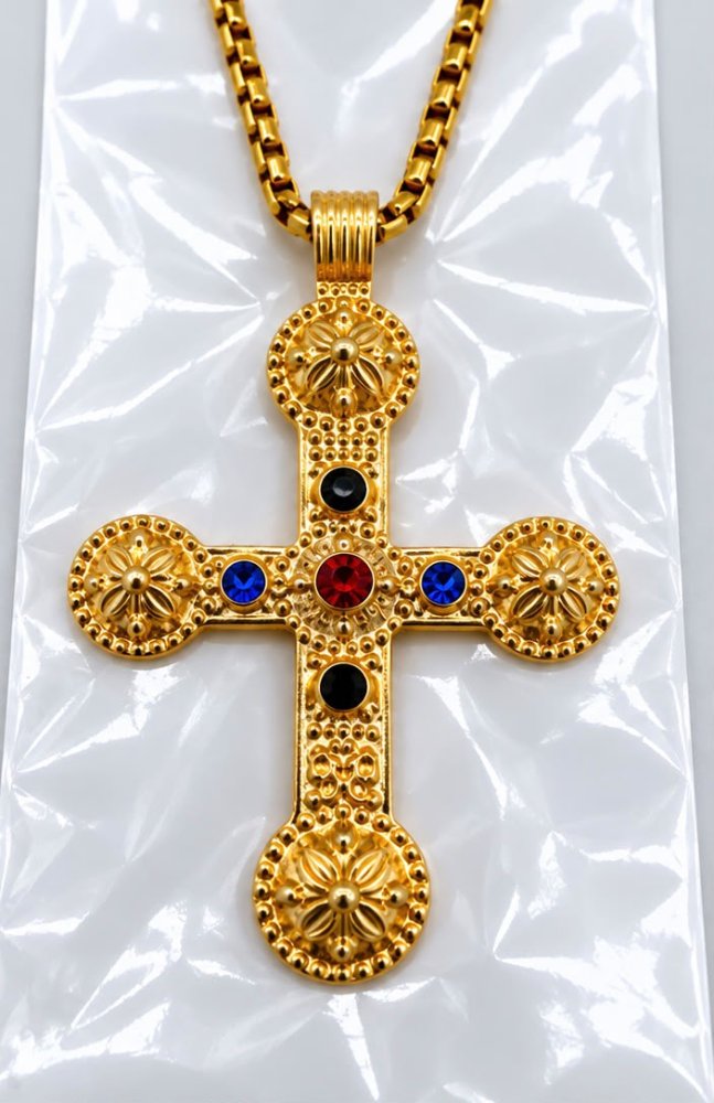 Collar De Cruz Elegante