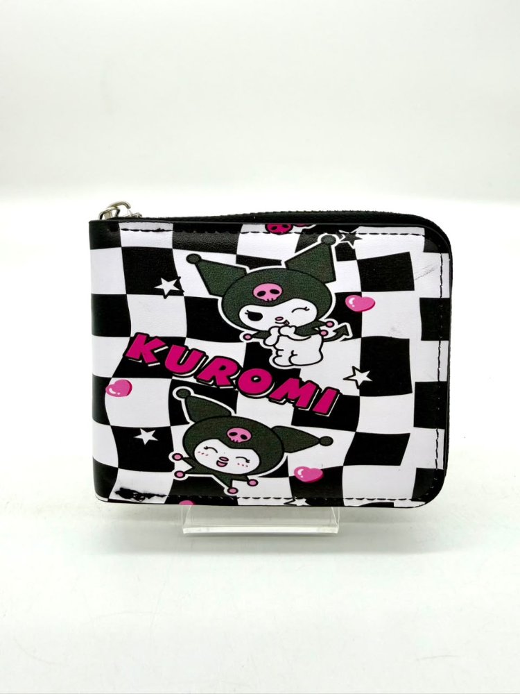 Billetera Kuromi Blanco y Negro