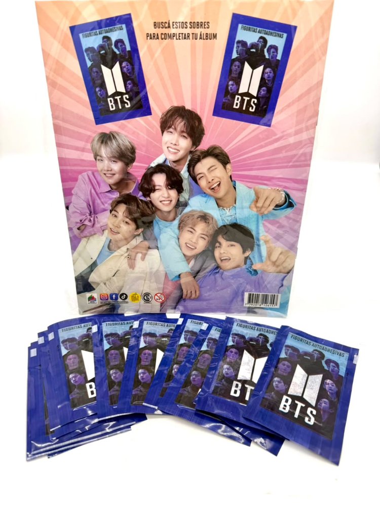 Álbum de figuritas BTS 15 Sobres