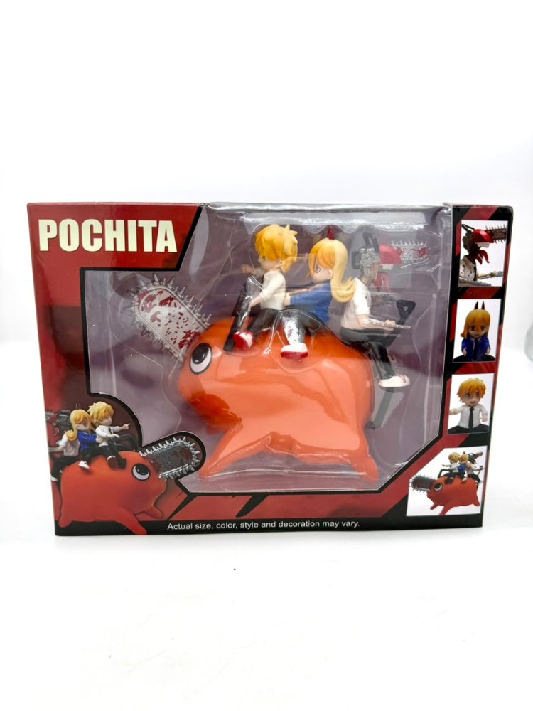 Figura de Chainsaw Man y Pochita