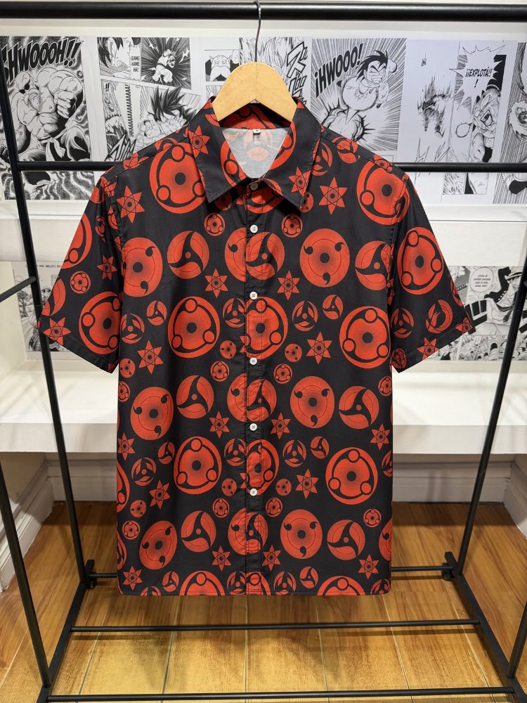 Camisa Naruto Negra Sharingan — Talle XL