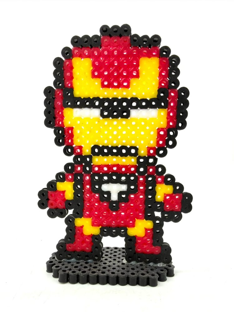 Figura Hama-beads de Iron Man