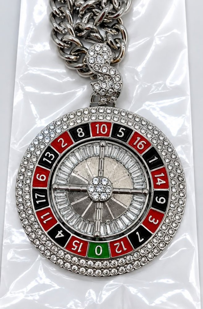 Collar Ruleta Plateada