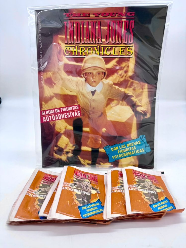 Álbum De figuritas Indiana Jones Joven 50 Sobres