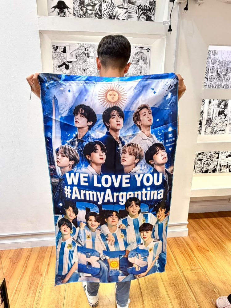 Bandera BTS Argentina