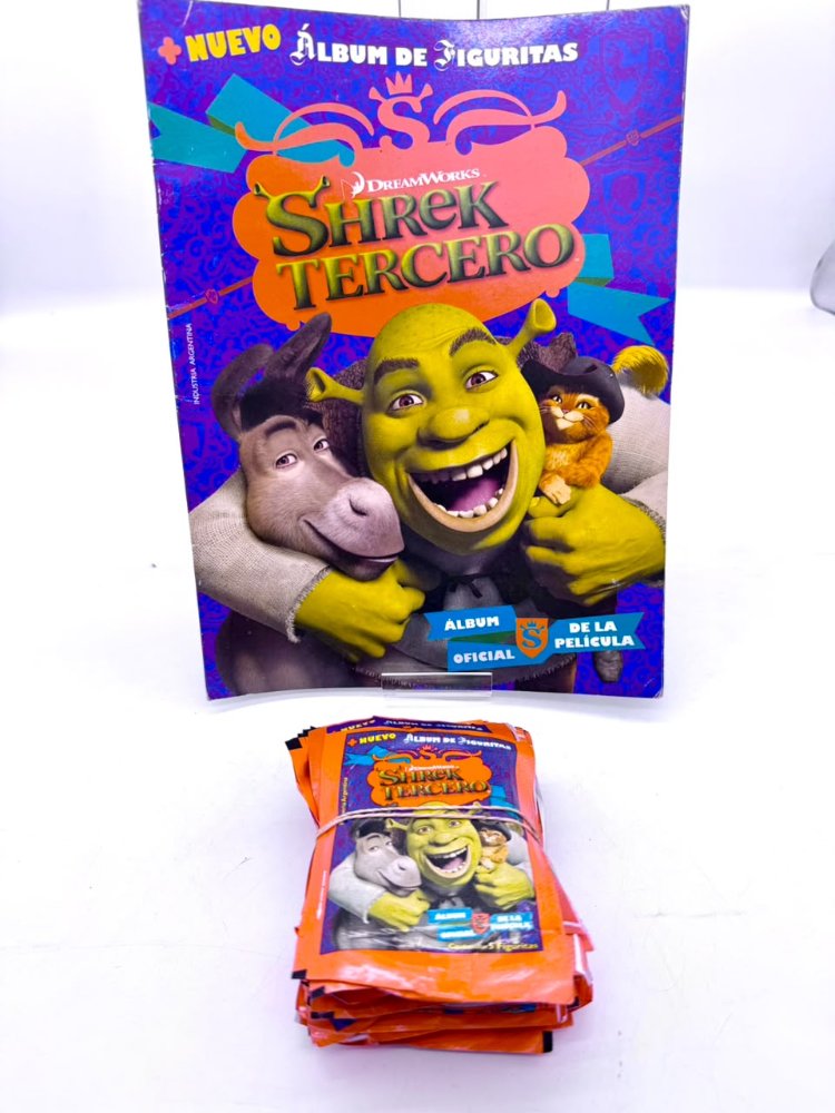 Álbum con figuritas Shrek 3 50 Sobres