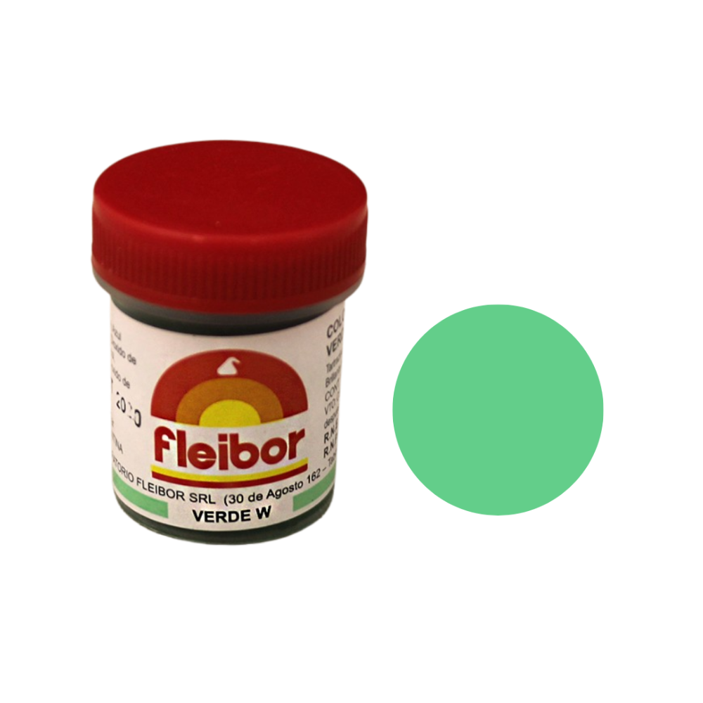 Fleibor Colorante en Pasta VERDE W