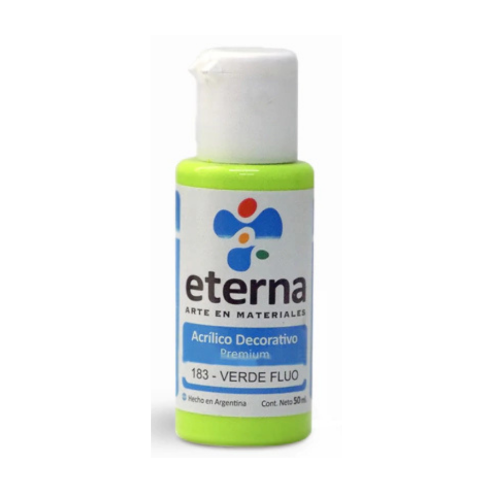 Eterna acrilico VERDE FLUO 50ml