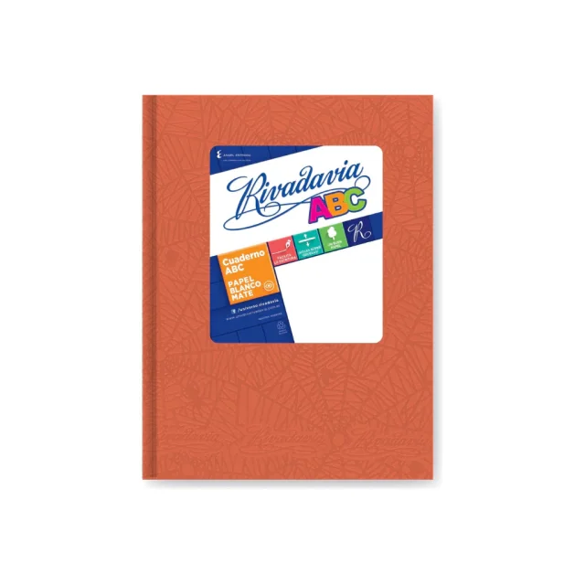 Rivadavia cuaderno ABC tapa dura 50h NARANJA