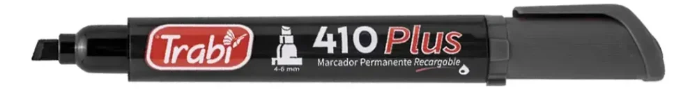 Trabi marcador permanente punta bicelada NEGRO