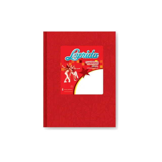Laprida cuaderno Nº1 tapa dura 50h RAYADAS ROJO