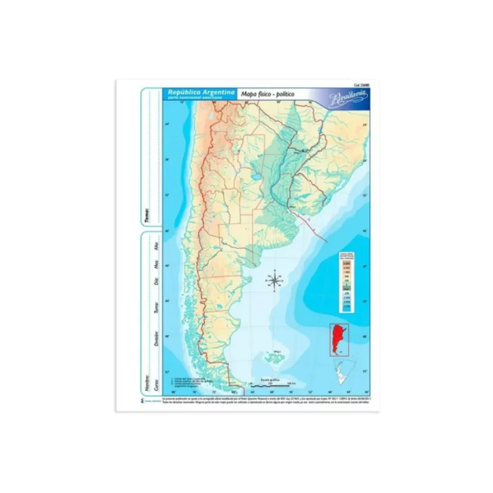 Mapa N3 Fisico Politico