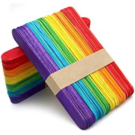 Palitos de helado de colores x50