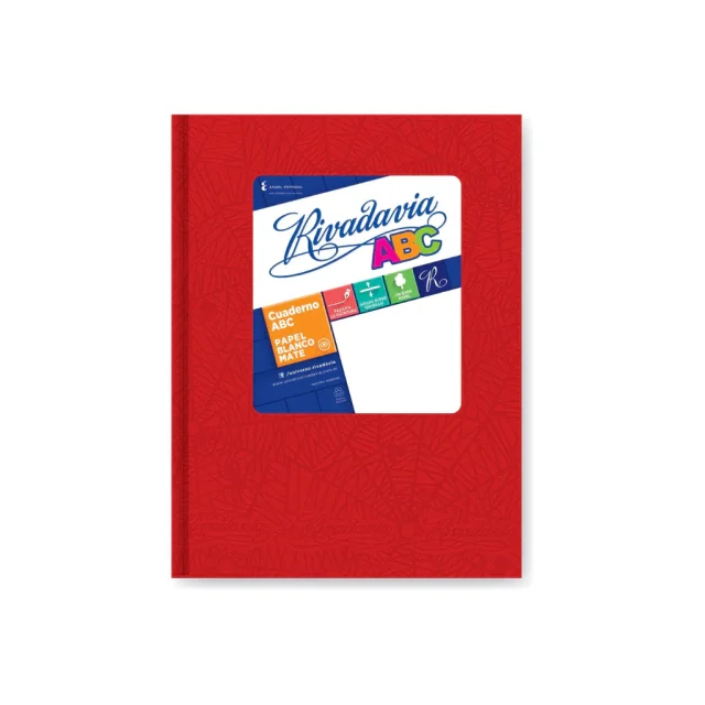 Rivadavia cuaderno ABC tapa dura 50h ROJO