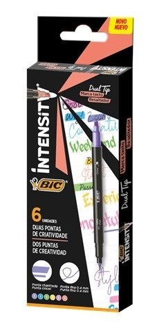 Bic Resaltador + microfibra INTENSITY x6