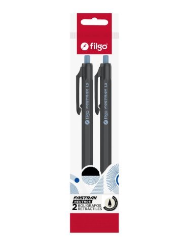 Filgo Lapicera retractiles tinta negra 1.0 x2