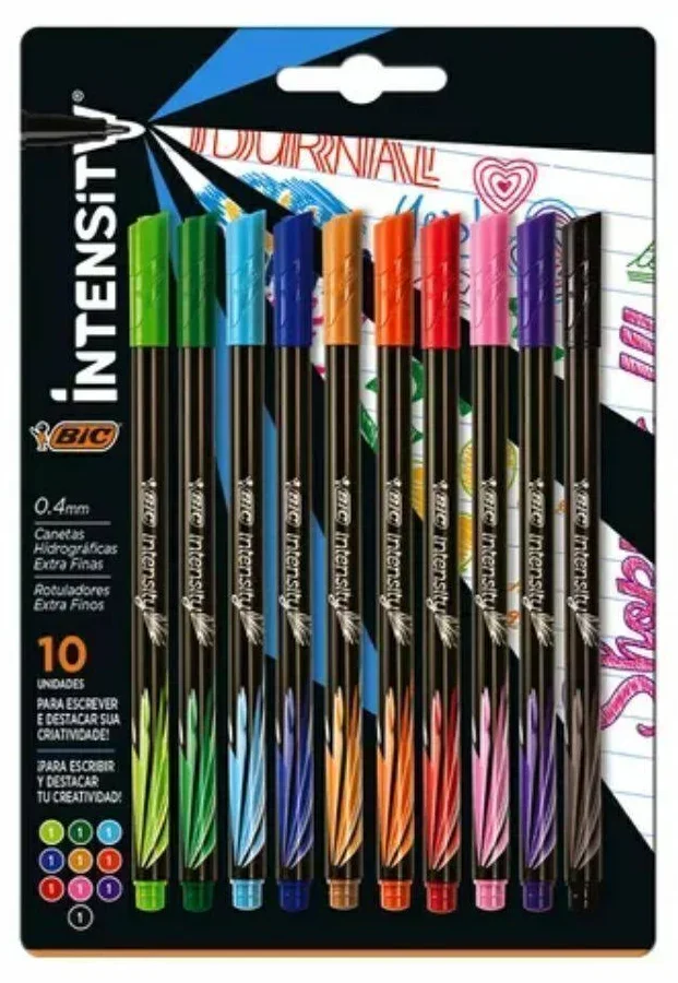 Bic microfibra x10 INTENSITY
