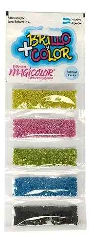 Brillantina sobres surtidos x5 Magicolor