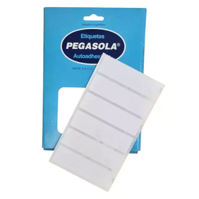 Plancha de etiquetas 80x22 Pegasola 3033