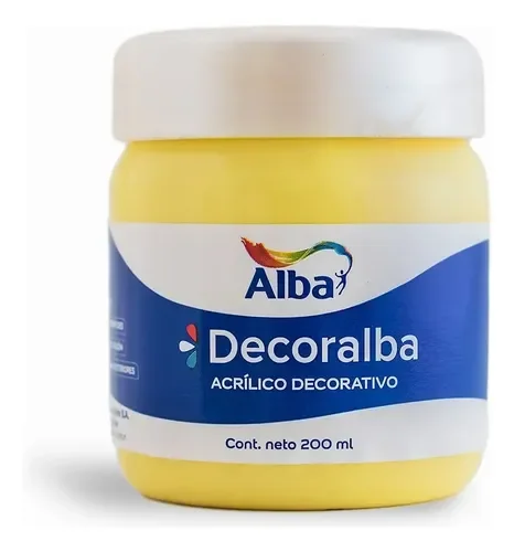 Acrilico Alba 200ml AMARILLO LIMON