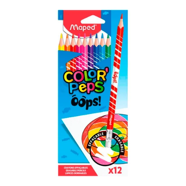 Maped lapices color peps oops x12