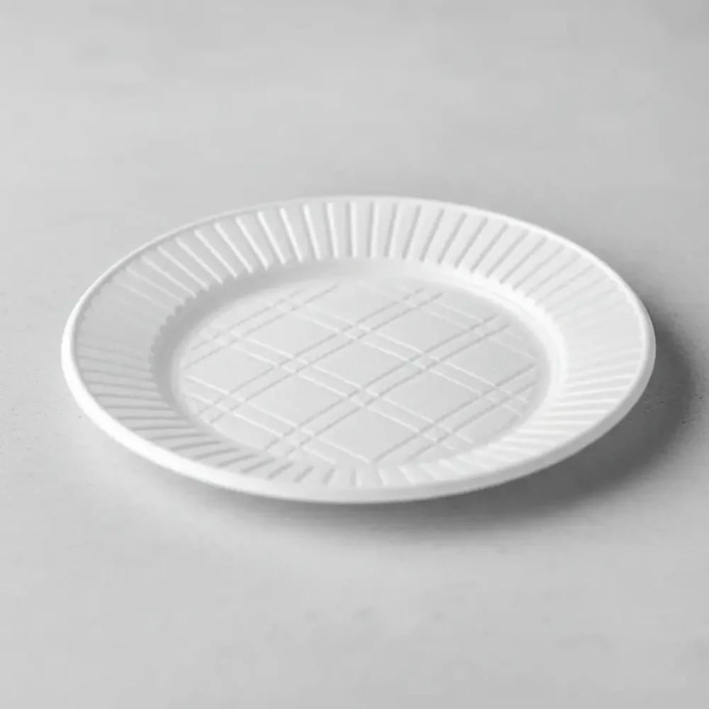 Platos plasticos BLANCOS x50