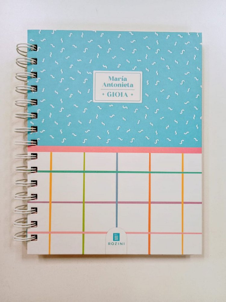 Rozini Cuaderno A4 tapa dura anillado diseño