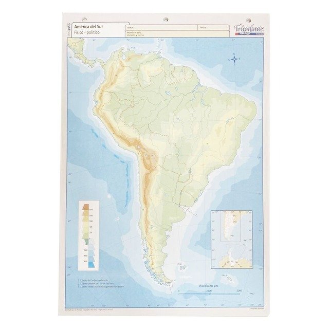 Mapa N5 Fisico Politico