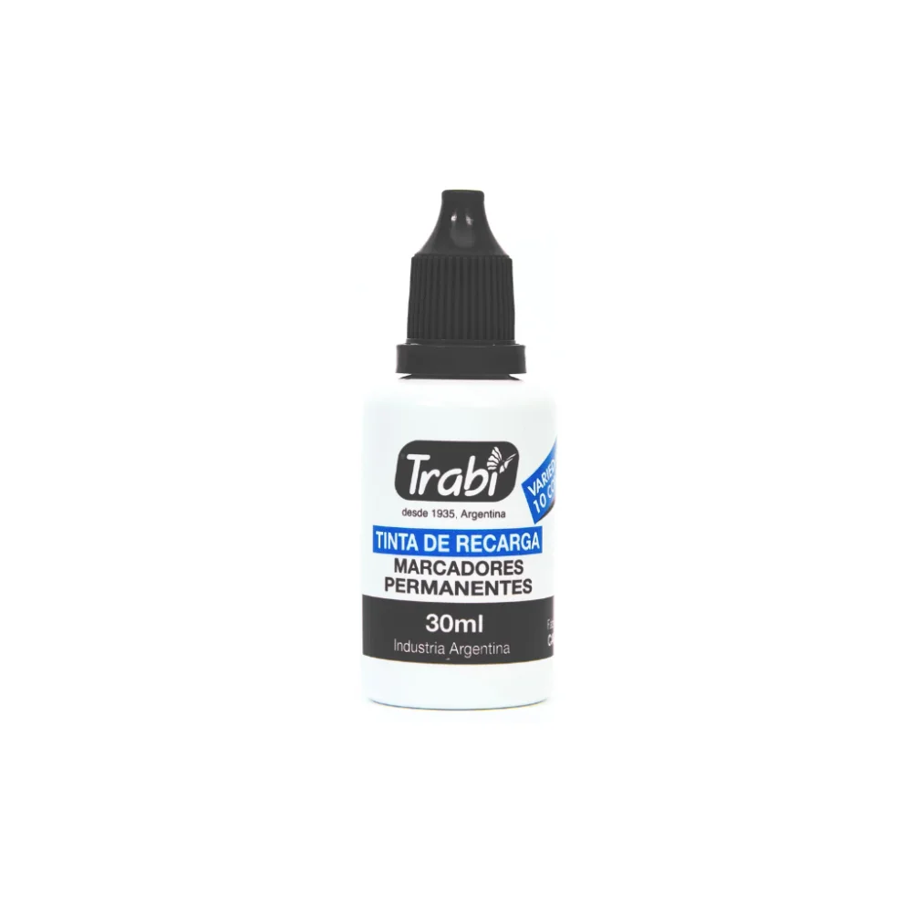 Trabi tinta de recarga MARCADOR PERMANENTE NEGRO