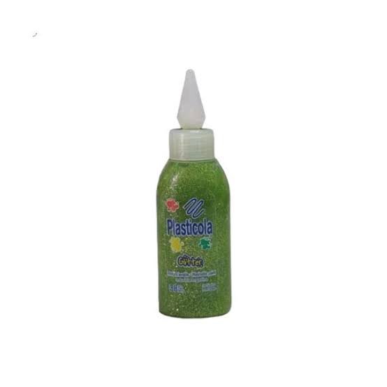 Plasticola glitter VERDE OLIVA 38g