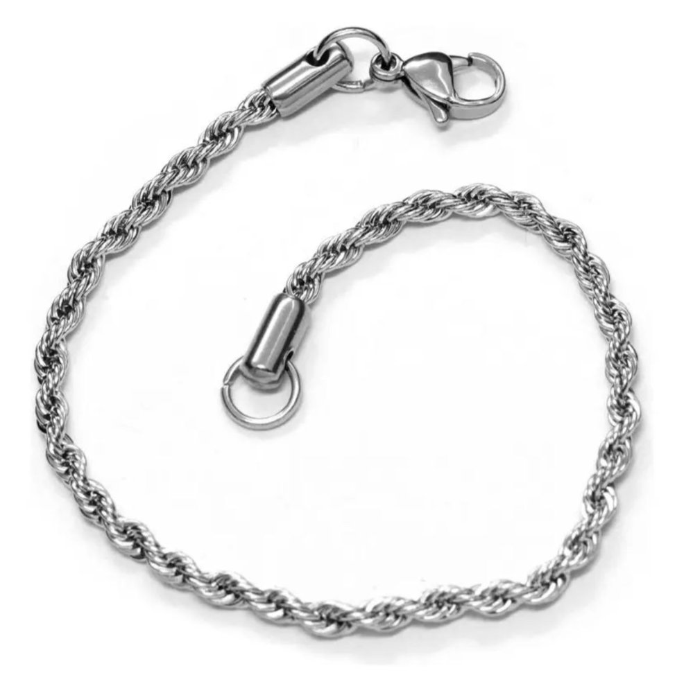 Pulsera Trenzada hombre Acero Quirurgico