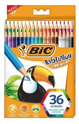 Bic evolution lapices de colores x36