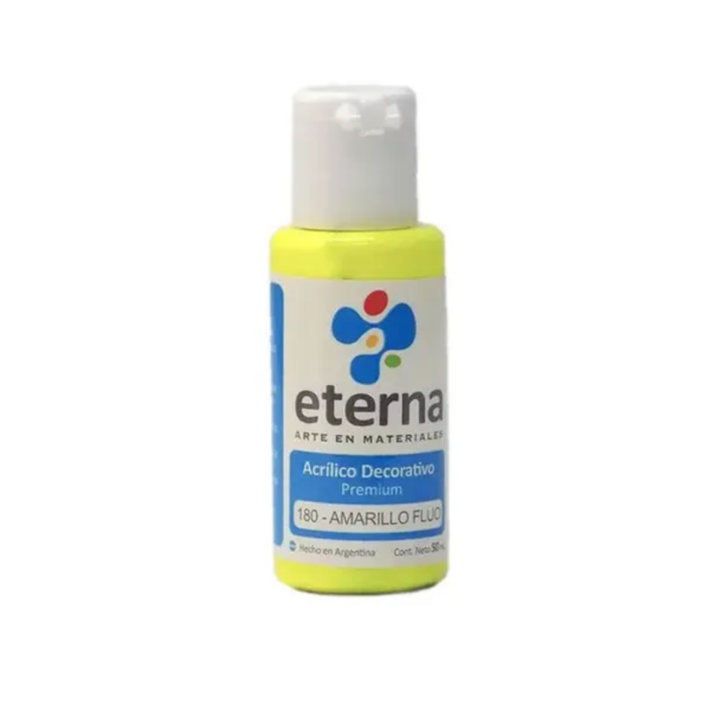 Eterna acrilico AMARILLO FLUO 50ml