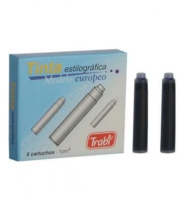 Tinta cartucho azul TRABI x6 modelo europeo