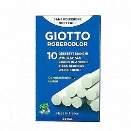 Tizas blancas Giotto x10 blancas