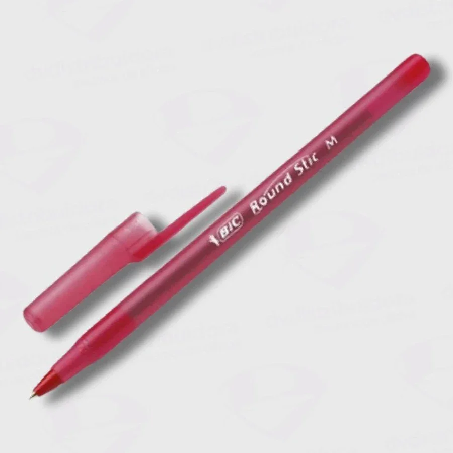 Lapicera BIC Round trazo medio rojo