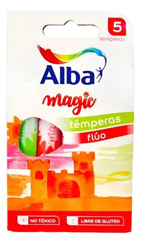 Temperas fluo Alba Magic x5