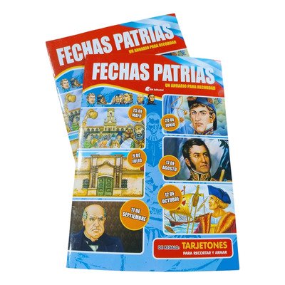 Libro fechas patrias con tarjetones
