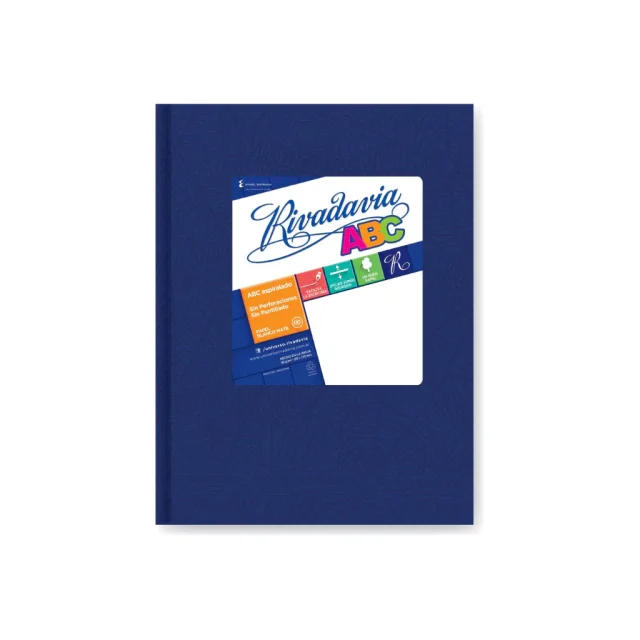 Rivadavia cuaderno ABC tapa dura 50h AZUL